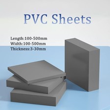 PVC Sheets Rigid Board Plastic Sheet Gray Thick 3mm-30mm Width 100mm-500mm