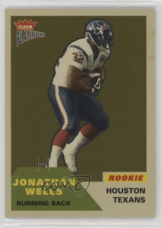 2002 Fleer Platinum Rookie Finish /100 Jonathan Wells #319 Rookie RC 9hx