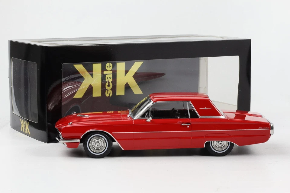 1:18 KK-Scale Ford Thunderbird Hardtop Coupè Anno 1966 Rosso „ Flair Birds “ - Immagine 4 di 4