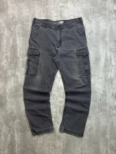 Carhartt Relaxed Fit Canvas Workwear Grey Cargo Pants Size 35