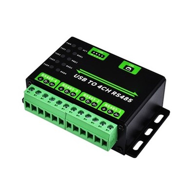 Compact USB to 4 Port RS485 Converter, Stable and Secure Data Transmission