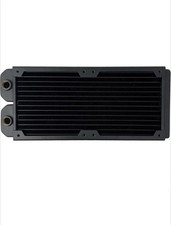 Shott Tech RAD240C Copper Water Cooling Radiator, 240mm, Slim Dual, Black