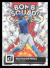 * SALVADOR PEREZ * 2022 DONRUSS BOMB SQUAD SILVER DIAMOND HOLO # 1