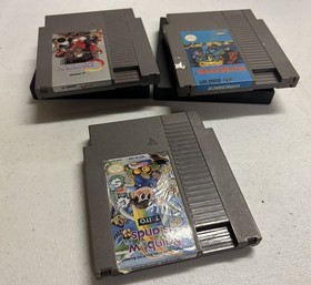 NES Contra Bomberman Rainbow Islands Lot Nintendo tested and working great!
