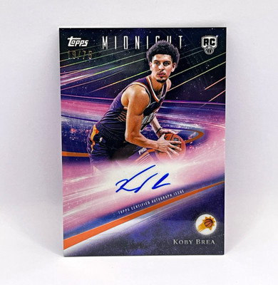 Topps 2025-26 Midnight Koby Brea Rookie Auto Summer Solstice /75#RHS-KB Suns