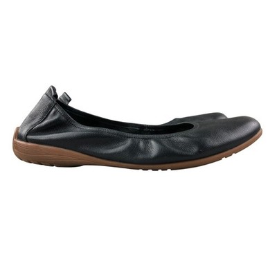 Josef Seibel Women's Size 40 (9-9.5) Fenja 01 Black Leather Slip On Ballet Flats