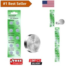 10-Pack LR1130 AG10 1.5V Alkaline Button Batteries - Reliable Power Supply