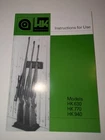 Heckler & Koch HK Instruction Manual Models HK-630 HK-770 HK-940   Reproduction?