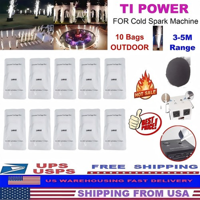 #ad #ad 2Bags 10Bags Cold Spark Machine Ti Powder 3 5M Outdoor Stage Effect 200g Bag $107.09