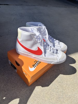 Brand New Nike Blazer Mid '77 white and red