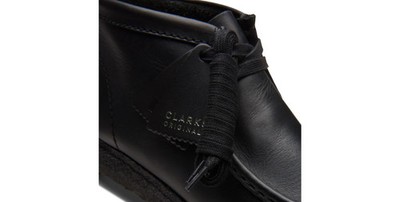 Clarks Wallabee Boot - Black Leather - 26155512 - Men's | eBay