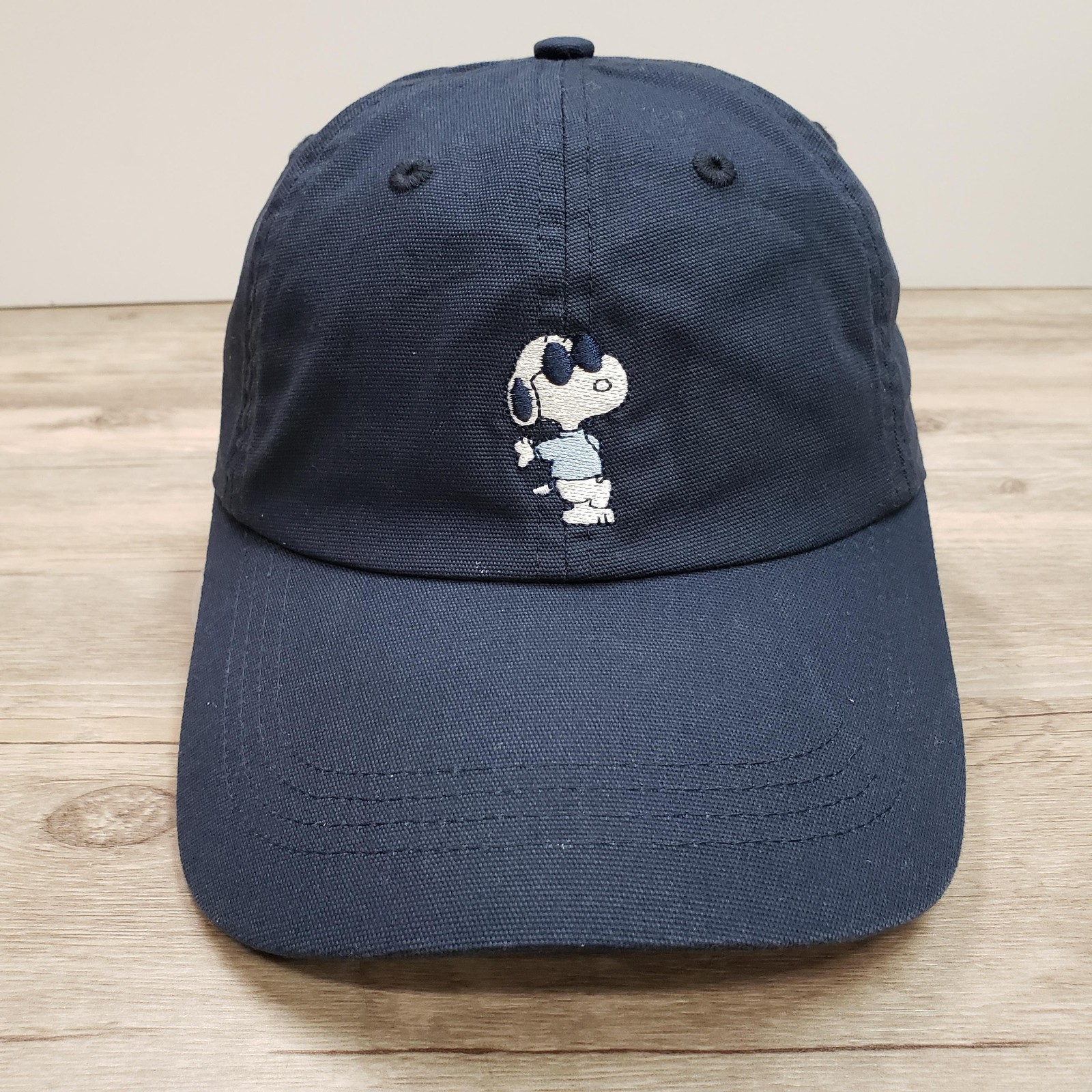 White Ella Hat Cap Strap Back Adjustable Blue Sno… - image 1