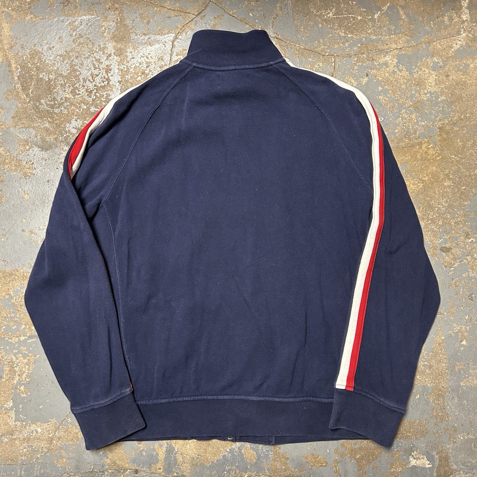 Maglione Vintage Polo Ralph Lauren 2009 US Open Big Pony Blu Full Zip Taglia XL