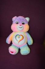 Basic Fun Care Bears 14" Togetherness Bear Rainbow Tie Dye Plush DS