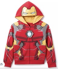 Felpa Iron Man con cappuccio e zip davanti per bambini taglia 7/8 Disney Store-Asia T 286