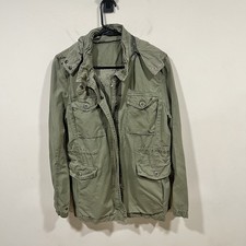 J.Crew military utility fatigue jacket size M men  s vintage green