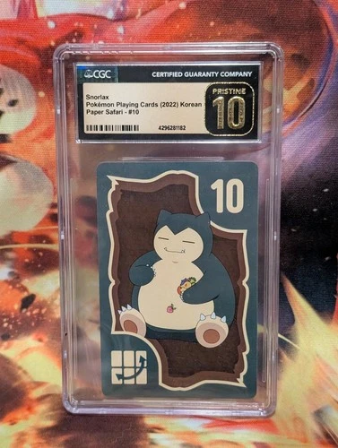 Pokemon Snorlax Paper Safari Korean #10 CGC 10 Pristine