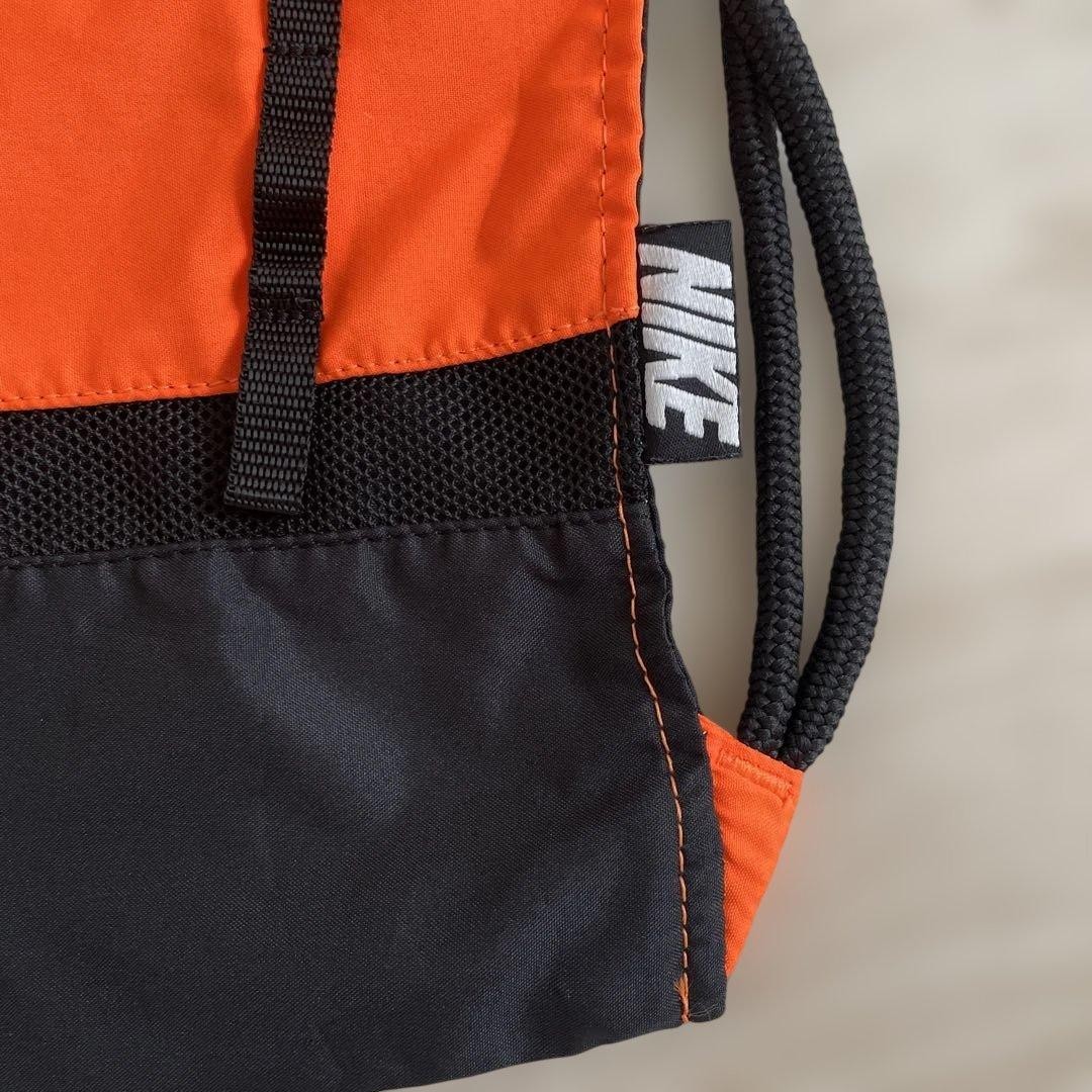 Nike Knapsack Backpack Drawstring Polyester Orang… - image 19