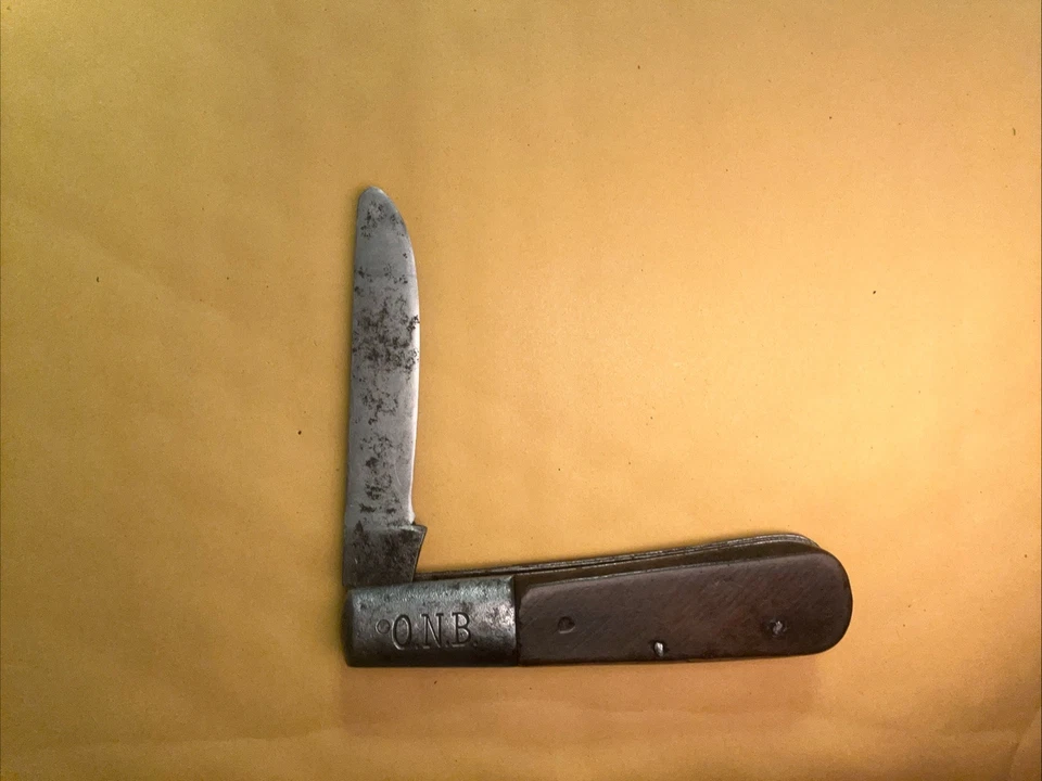 O.N.B Barlow Knife, C 1901-1913, Bone Saw Cut Sides, Germany, Vintage Rare Old!! - Image 3 of 4