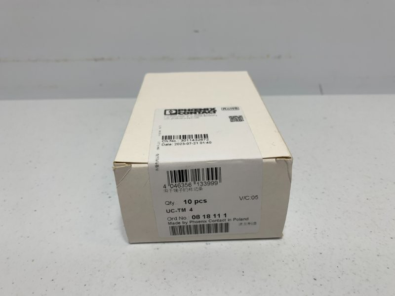 Phoenix Contact 818111 Marker for Terminal Blocks White 4.2mm (lot of 10)
