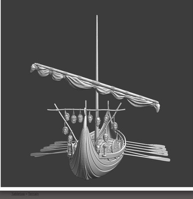 28mm Mittelalter Wikingerschiff - Ragnars Rache Tabletop Gaming Miniaturen