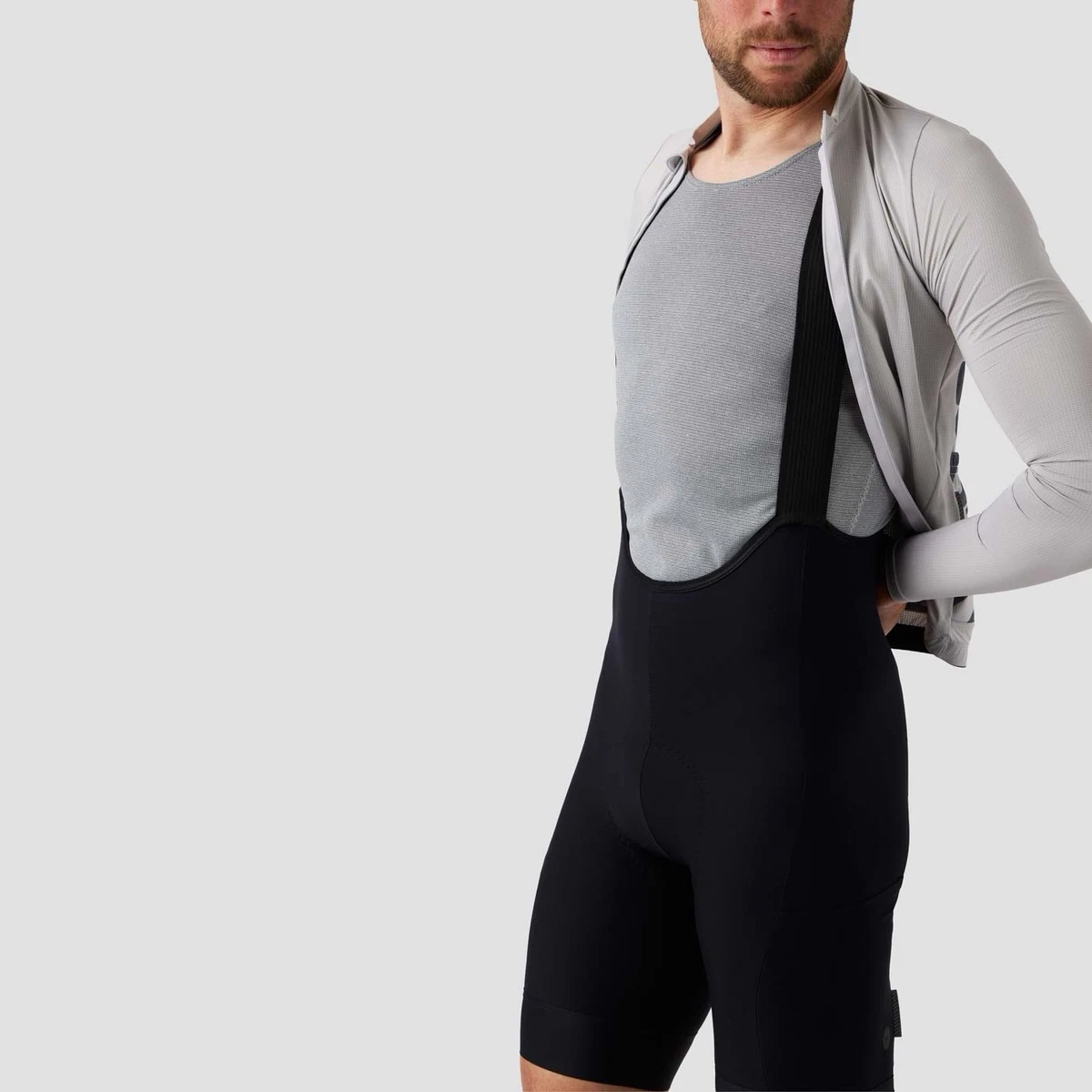 New ORNOT Men's Cargo Bib Short Size Large In Black - MSRP $228