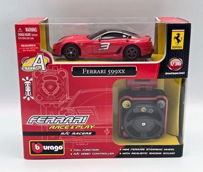 Bburago 1:36 Scale Ferrari 599XX Race & Play Wrist RC Racers NEW