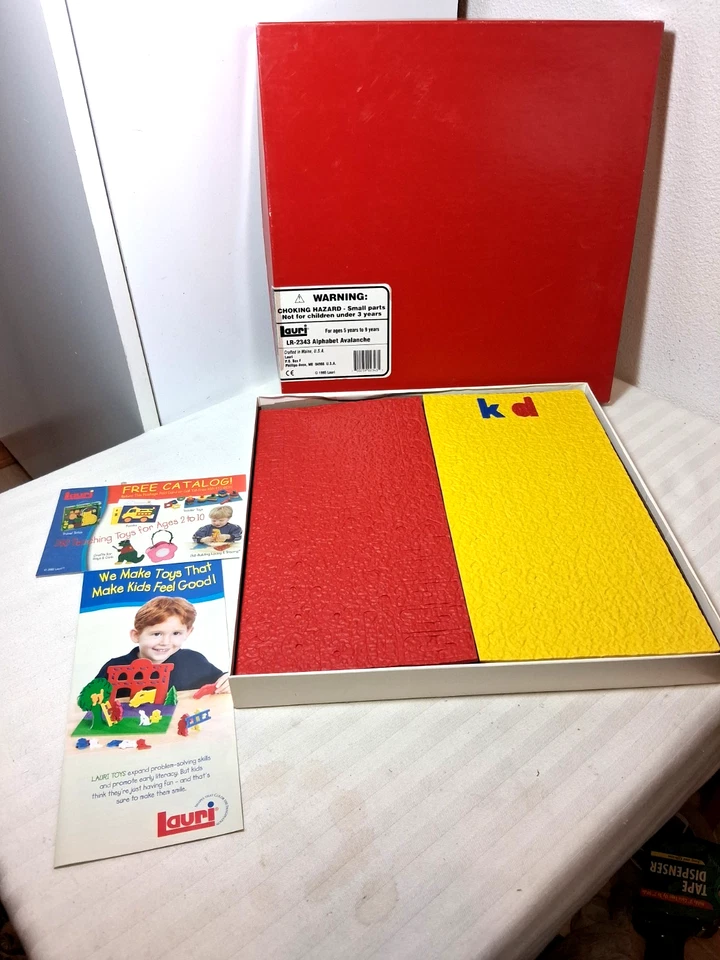 VINTAGE 1995 LAURI LR-2343 SCHAUMSTOFF ALPHABET AVALANCHE GROSS- & KLEINBUCHSTABEN