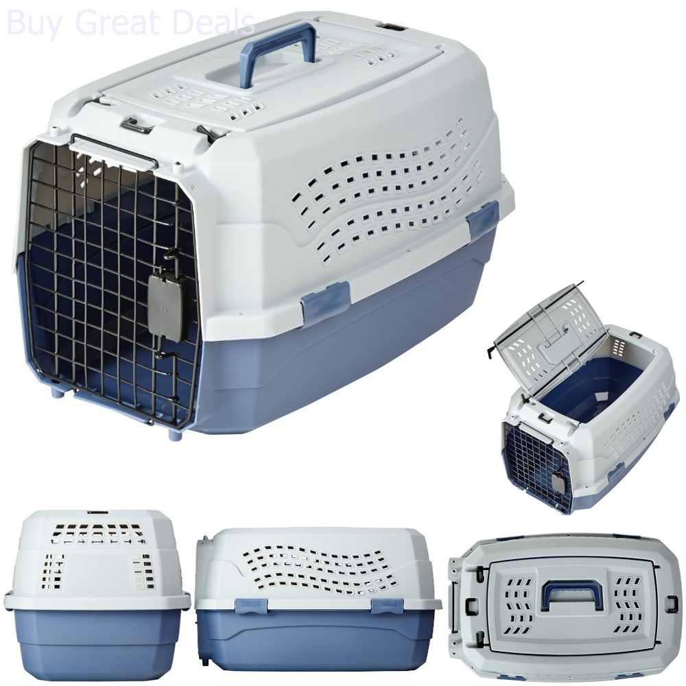 23" Two Door Top Load Pet Kennel Carrier Travel Crate Cage Dog Puppy