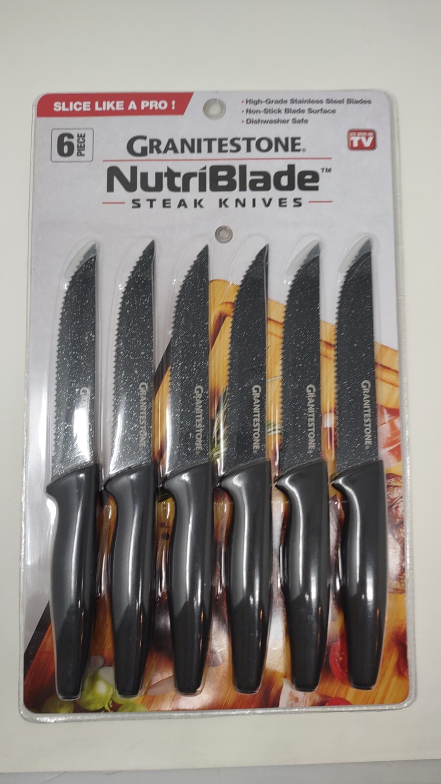 Granitestone NutriBlade 6 Piece Stainless Steel Steak Knife Set eBay