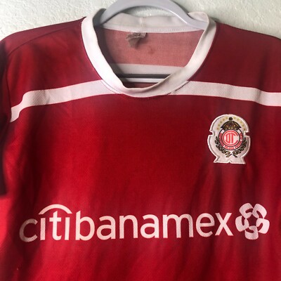 Mens Vintage 90's Deportivo Toluca Futbol Club #5 Soccer Jersey