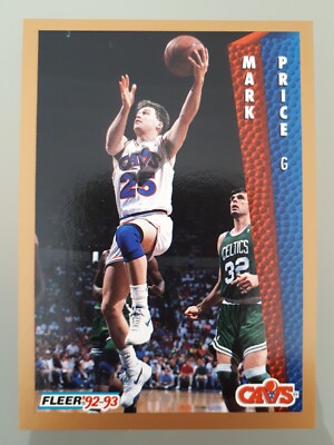 1992-93 Fleer Basketball Mark Price #43 Cleveland Cavaliers NBA Lesen!