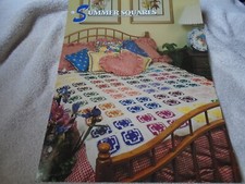 Annie's Attic Summer squares Crochet Pattern Leaflet Quilt  Afghan Club
