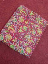 5 Yard Hand Block Print Handmade Cotton Indian Natural Sanganeri Print Fabric