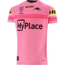 New O'Neills Penrith Panthers 2024 NRL Rugby Mens Away Jersey Pink All Sizes