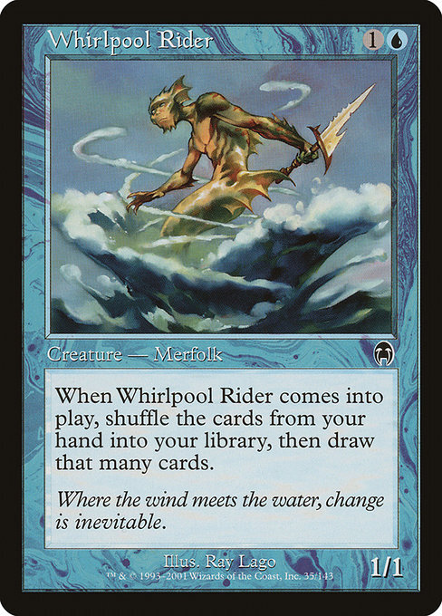 1x Whirlpool Rider Apocalypse English Lightly Played MTG FOIL