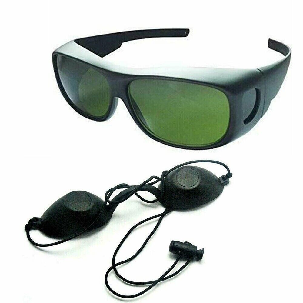 IPL 200-2000nm Laser Safety Glasses Beauty Hair Removal Eeypatch Protect Black