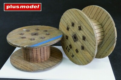 plusmodel 456 groß Kabeltrommel Lasercut Holz Zubehör Diorama 1:35 Cable reel