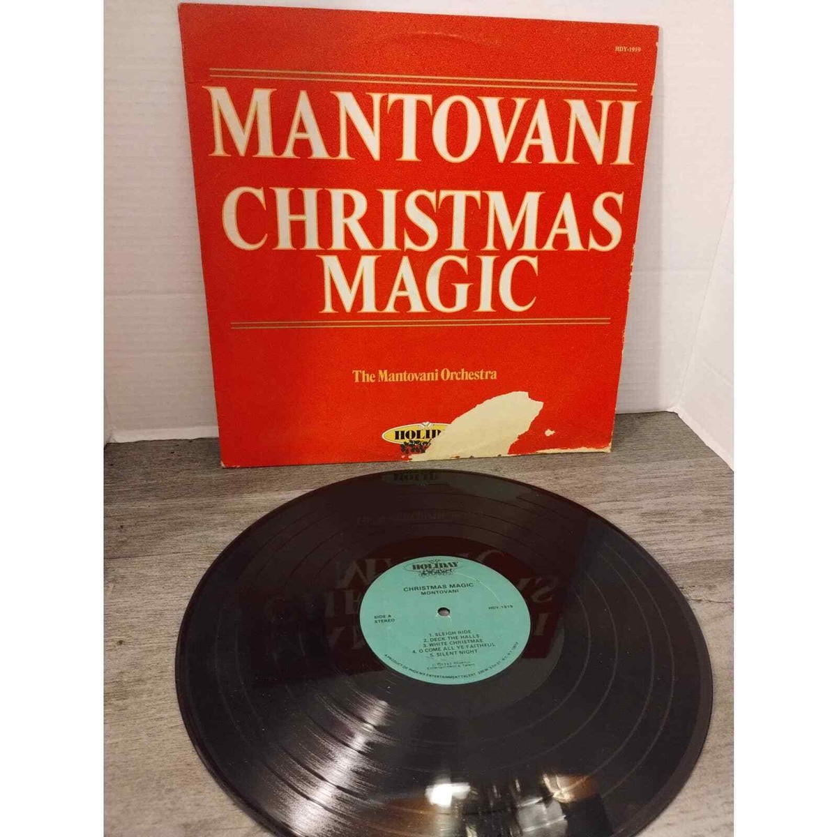Mantovani Christmas Magic LP 1980 Holiday Vinyl HDY1919 Orchestra 