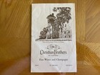 Vintage Christian Brothers Winery Wine List Brochure From Early 1980's — photo 1