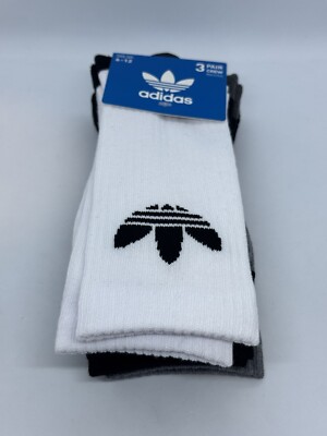 adidas gazelle silver green womens Crew Socks- White