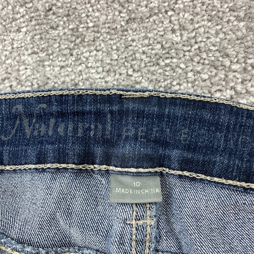 Natural Reflections Straight Denim Jeans Women's Size 10 Blue Mid Rise Dark Wash - Picture 8 of 13