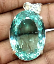 Aquamarine Oval Cut Topaz Pendant GIE Certified Natural 78.56 Ct Loose Gemstone