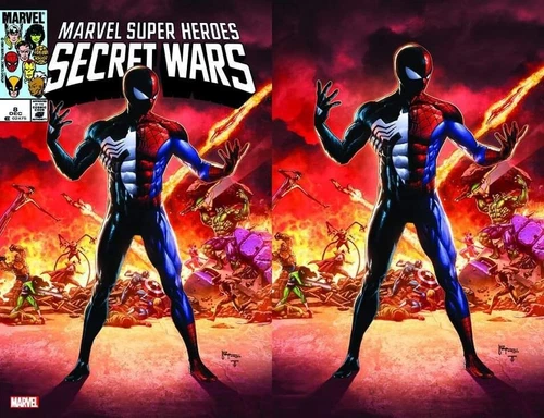 SECRET WARS #8 - MICO SUAYAN - 1st APPEARANCE of BLACK SUIT EXCLUSIVE - *SET*