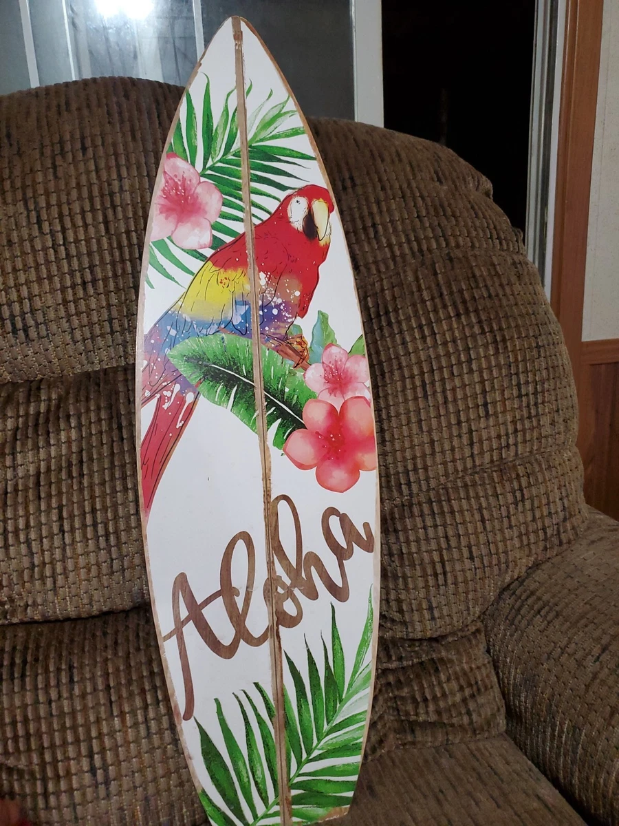 Surfboard Wall Hanging Decor Aloha Tiki Hawaii Beach Surfing