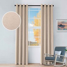 Senna Textured Washable Room Darkening Blackout Curtains, Set of 2 Panels