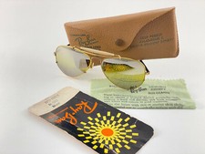 VINTAGE ULTRA RARE RAY BAN DEEP FREEZE KALICHROME 10K GOLD FILLED B L SUNGLASSES