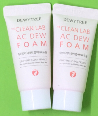 2x DewyTree The Clean Lab AC Dew Foam Sample/Travel Size Slightly Acidic Cleans