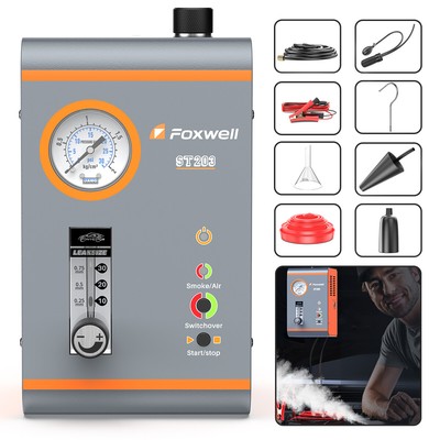 FOXWELL ST203 EVAP Smoke Machine Built-in Air Pump Car Pipe Leakage Diagnostic