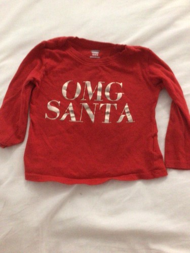 Old navy OMG Santa long sleeve t shirt 